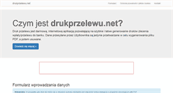 Desktop Screenshot of drukprzelewu.net